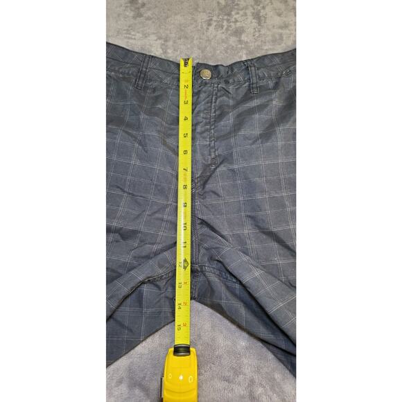 Quicksilver Amphibians Mens Sz 34 Hybrid Shorts Black Checkered Lost Rusty Roxy - Picture 3 of 9